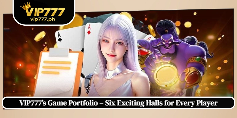 VIP777’s Game Portfolio – Six Exciting Halls for Every Player